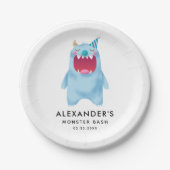 モンスターの強打の子供の誕生日のパーティー ペーパープレート (正面)
