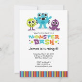 モンスターの強打の招待状 招待状 (正面)