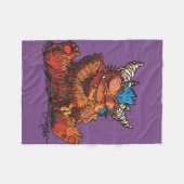 モンスターの抱擁 フリースブランケット (正面(横))