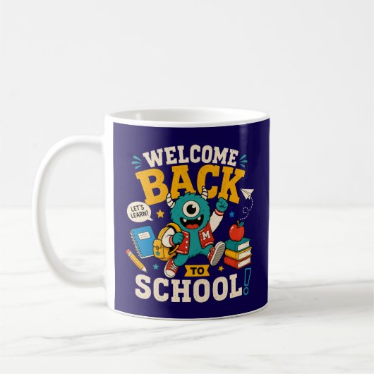 モンスターの新学期 コーヒーマグカップ (左)