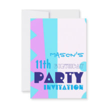 モンスターの歯 11歳の誕生日パーティー招待状