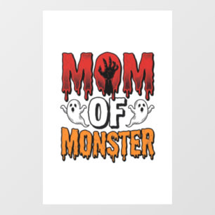 モンスターの母ヴィンテージハロウィンTシャツデザイン_1 ウィンドウサイン