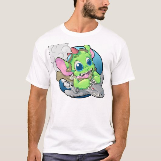 モンスターの爆撃機のパイロット Tシャツ (正面)