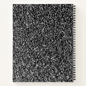 モンスターの爪がサッカーを握るカスタムスパイラル ノートブック (裏面)