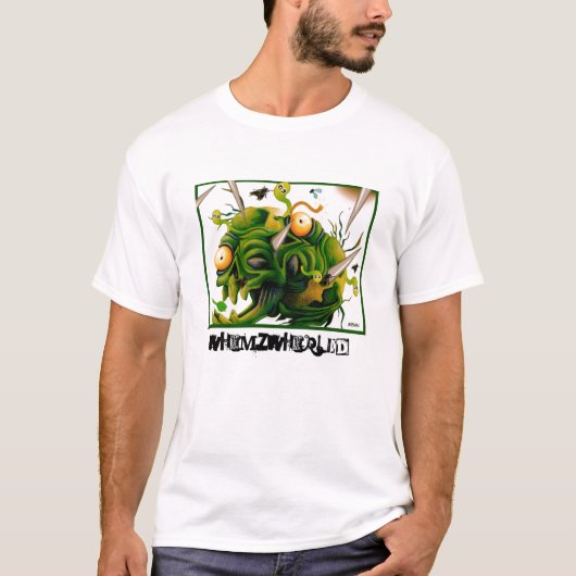 モンスターの球、Whimzwhirled Tシャツ (正面)