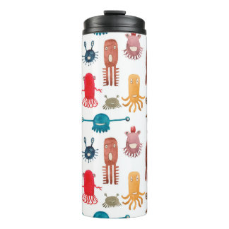 モンスターの継ぎ目のない水おもしろい彩模様と  タンブラー