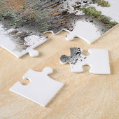 モンスターの雄牛のトロフィの木びき台 ジグソーパズル (側面)