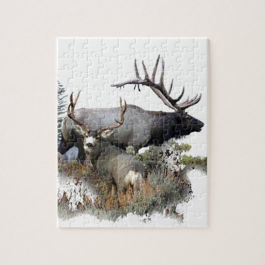 モンスターの雄牛のトロフィの木びき台 ジグソーパズル (縦)