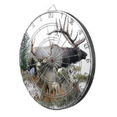 モンスターの雄牛のトロフィの木びき台 ダーツボード (正面右)