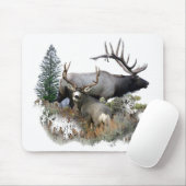 モンスターの雄牛のトロフィの木びき台 マウスパッド (マウス)