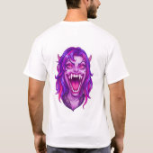 モンスターの顔 Tシャツ (裏面)