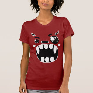 モンスターの顔 Tシャツ