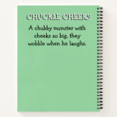 モンスターの騒動…チャックルチークス ノートブック (裏面)