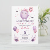 モンスターの5歳の誕生日おめでとう 招待状 (スタンド正面)
