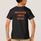 モンスターのTruxの規則 Tシャツ (裏面)