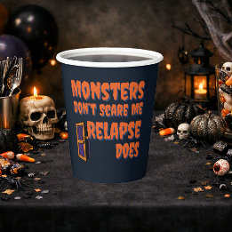 モンスターは怖くない 再発の方が怖い | 清潔なハロウィン 紙コップ