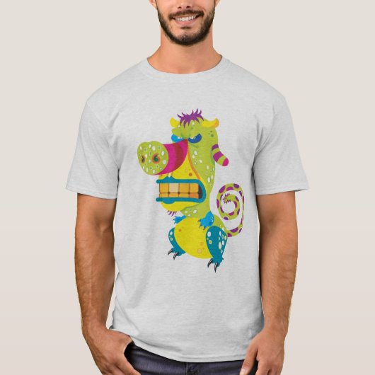 モンスターは歯ぎしりします Tシャツ (正面)