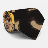 モンスターを取り組んでいる武士 ネクタイ (ロール)