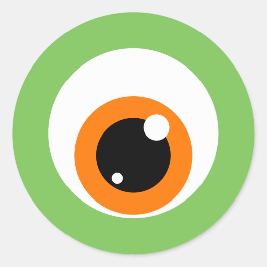 モンスターアイスティッカー ラウンドシール (正面)