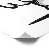 モンスターアウトラインスケッチ ポスター (角)