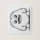 モンスターアウトラインスケッチ(小) ジグソーパズル (縦)