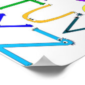 モンスターアルファベット ポスター (角)