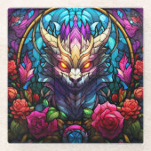 モンスターアートガラスコースター ガラスコースター (正面)