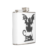 モンスターウイング付き黒猫 – バックカラーを選択 フラスク (右)