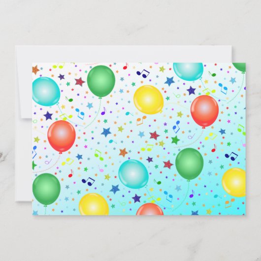 モンスターウルフボーイ誕生日パーティー 招待状 (裏面)