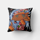 モンスターオレンジのドラゴンフィッシュTシャツ クッション (裏面)
