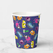 モンスターカワイイおもしろいー1歳の誕生日パーティーキッズ 紙コップ (左)