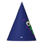 モンスターカワイイおもしろいー1歳の誕生日パーティーテーマ パーティーハット (左)