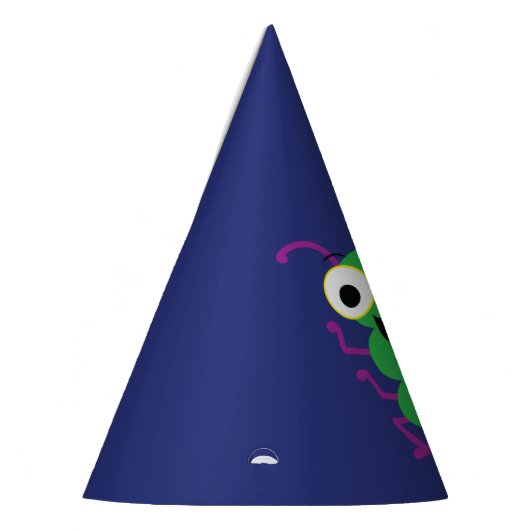 モンスターカワイイおもしろいー1歳の誕生日パーティーテーマ パーティーハット (左)