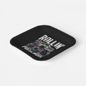 モンスターカーでドキドキ！プレスクールに戻ろう ペーパープレート (傾斜あり)