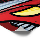 モンスターカー：抽象芸術子供っぽいパターン ポスター (角)