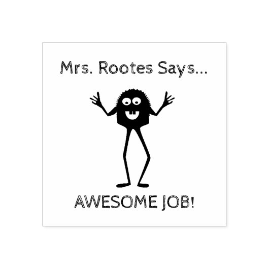 モンスターガイ先生ラバーアートスタンプ ラバースタンプ (インプリント)