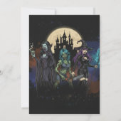 モンスターガールズの夜のお出かけ 楽しいハロウィンパーティー 招待状 (裏面)