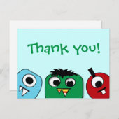 モンスターキッズサンキューカード ポストカード (正面/裏面)