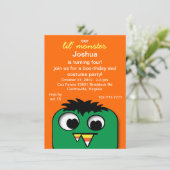 モンスターキッズハロウィーンバースデーパーティ招待状 招待状 (スタンド正面)