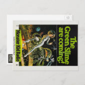 モンスターキッドからスリミーモンスターラジオ葉書 ポストカード (正面/裏面)