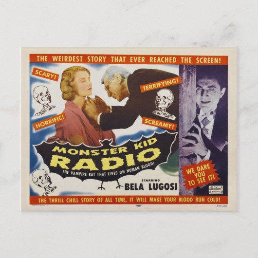モンスターキッド・レディオのポストカードより ヴァンパイア・モンスター ポストカード (正面)
