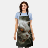 モンスターキャット エプロン (着用した状態)