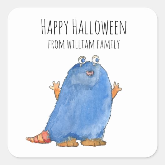 モンスターキャンディハッピーハローウィン スクエアシール (正面)