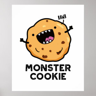 モンスタークッキーおもしろいフードプン ポスター