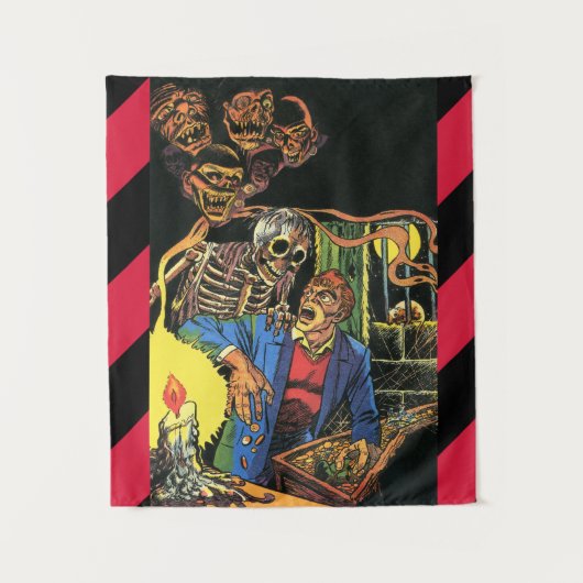 モンスタークリーズグールホラー漫画アート タペストリー (正面)
