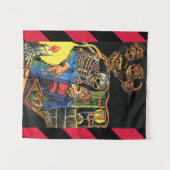 モンスタークリーズグールホラー漫画アート タペストリー (正面(横))