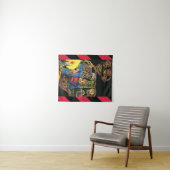 モンスタークリーズグールホラー漫画アート タペストリー (インサイチュ(横))