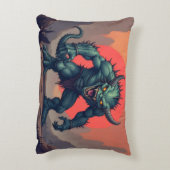モンスターグリーン枕 アクセントクッション (裏面(縦))