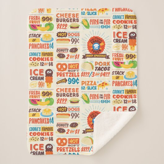 モンスターグルメパターン シェルパブランケット (正面)