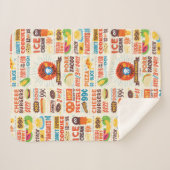 モンスターグルメパターン シェルパブランケット (正面(横))